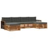 vidaXL Set de canapele de exterior 6 buc. Lemn Solid de Acacia
