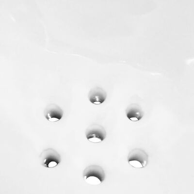 vidaXL Pisoar de perete cu supapă pentru spălare, alb, ceramică