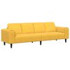 vidaXL Canapea Galben Deschis 250 x 77 x 76 cm Țesătură din corduroy