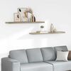vidaXL Rafturi perete suspendate, 2 buc., stejar, 120x23,5x3,8 cm, MDF