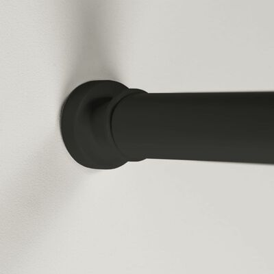 Sealskin Bară pentru perdea de duș telescopică, negru, 125-220 cm
