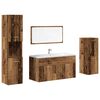vidaXL Set mobilier de baie, 4 piese, lemn vechi, lemn prelucrat