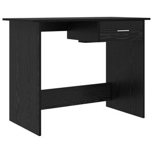 vidaXL Birou Stejar Negru 100 x 50 x 76 cm Lemn prelucrat