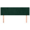 vidaXL Tăblie de pat cu aripioare verde &icirc;nchis 147x16x78/88 cm catifea