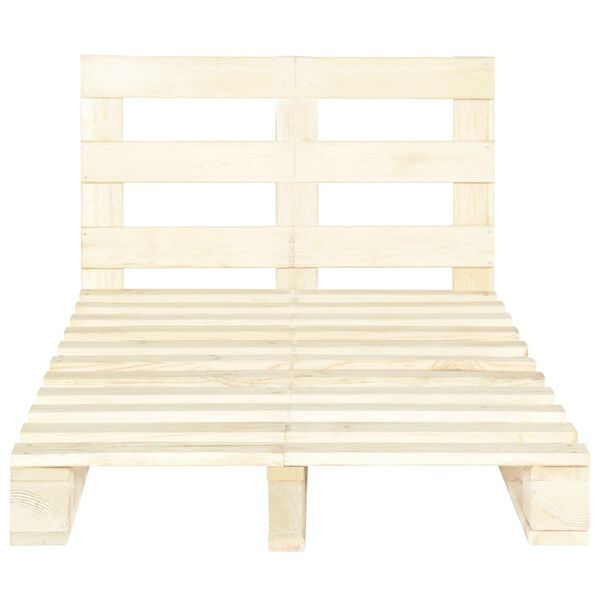vidaXL Cadru de pat din paleți, 120 x 200 cm, lemn masiv de pin