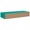 vidaXL Dulapuri de perete cu sertare 2 buc. albastru 60x23,5x10 cm MDF