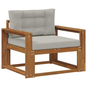 vidaXL Canapea Medie pentru Exterior natural