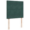 vidaXL Pat box spring cu saltea, verde închis, 90x200 cm, catifea