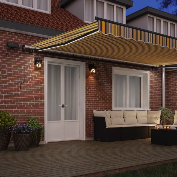 vidaXL Cortina Retractabilă Manual Multicolour 500 &times;300 cm țesătură