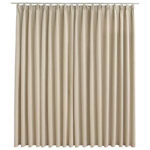 vidaXL Draperie opacă, bej, 290 x 245 cm, cu c&acirc;rlige