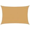vidaXL P&acirc;nză parasolar, nisipiu dreptunghiular 3,5x5 m HDPE 160 g/m&sup2;