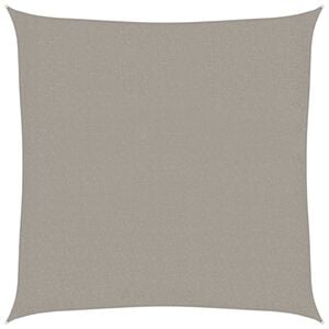 vidaXL P&acirc;nză parasolar, gri deschis, 2x2 m, pătrat, 160 g/m&sup2;, HDPE