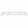 vidaXL Cadru de pat King Size, alb, 150x200 cm, lemn masiv