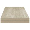 vidaXL Rafturi de perete suspendate, 2 buc., stejar 60x23,5x3,8 cm MDF