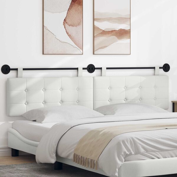 vidaXL Cap de pat suspendat Pe perete Piele artificială