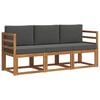 vidaXL Set de canapele de exterior 3 buc. Natural și Antracit