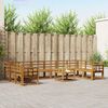 vidaXL Set de canapele de exterior 11 pcs natural Lemn Solid de Acacia