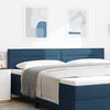 vidaXL Tăblie cap cu headboard albastru 200 cm Piele artificială