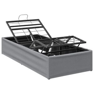 vidaXL Cadru Electric Ajustabil pentru Pat Gri deschis