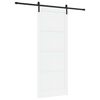 vidaXL Ușă glisantă 93 x 232 cm Lemn prelucrat Alb și negru