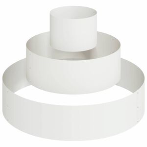 vidaXL Vază pentru Grădină Alb 90 x 90 x 20 cm Oțel laminat la rece