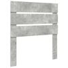 vidaXL Cadru de pat Gri din beton 75 x 190 cm Lemn Ingineresc