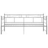vidaXL Cadru pat canapea extensibilă, gri, 90x200 cm, metal