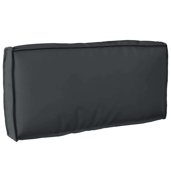 vidaXL Pernă pentru spătar din paleți cu pernă Negru 80 x 40 x 12 cm