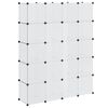 vidaXL Dulap modular cu 14 compartimente alb 37 x 146 x 180,5 cm