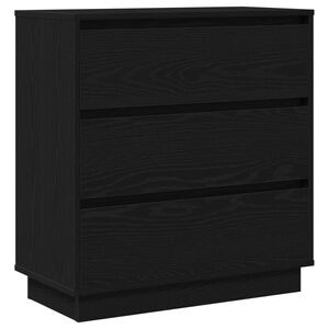 vidaXL Dulap de noapte Stejar Negru 71 x 34,5 x 75 cm Lemn prelucrat