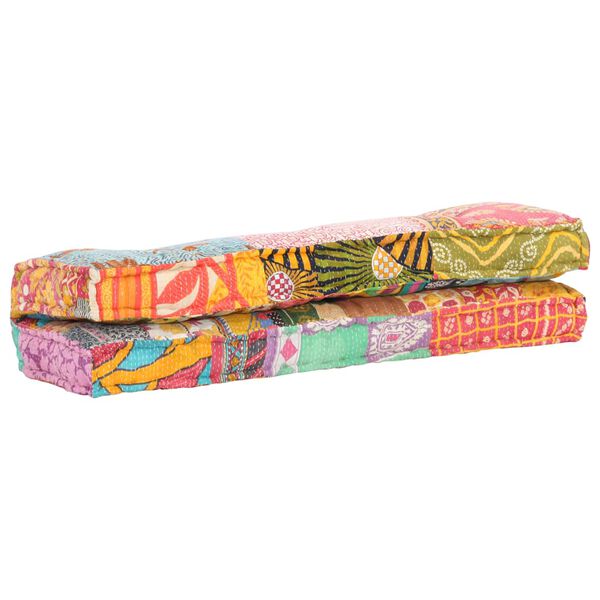 vidaXL Pernă pentru canapea din paleți, multicolor, textil, petice