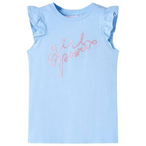 Tricou pentru copii cu m&acirc;neci scurte, albastru deschis, 104