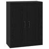 vidaXL Dulap de perete Stejar Negru 69,5 x 34 x 90 cm Lemn prelucrat