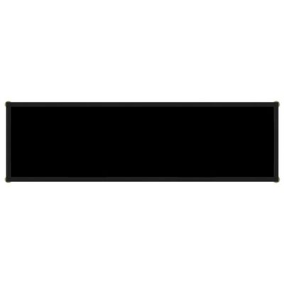 vidaXL Masă consolă, negru, 120 x 35 x 75 cm, sticlă securizată