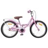 vidaXL Bicicletă pentru Copii 18 Inci pentru 5-7 ani Roz deschis