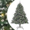 vidaXL Brad de Crăciun artificial Verde 240 cm PVC și Plastic și Oțel