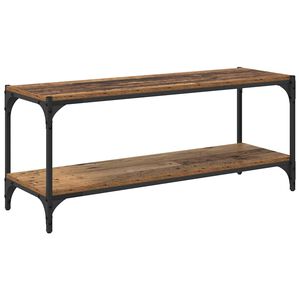 vidaXL Cabinet TV Lemn Vechi 100x33x41cm Lemn Ingineresc și Fier
