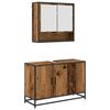 vidaXL Set de mobilier pentru baie 2 pcs Lemn Vechi Lemn compozit