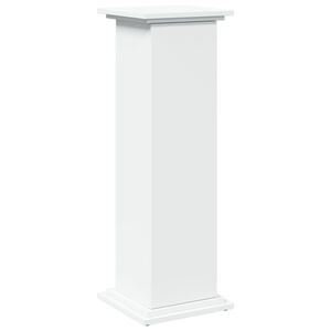 vidaXL Suport prezentare cu depozitare alb 31x30x90 cm lemn prelucrat