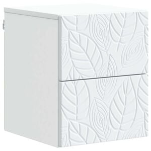 vidaXL Dulap de noapte suspendat Alb 34,5 x 33 x 40 cm Lemn prelucrat
