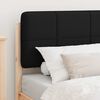 vidaXL Cadru de pat cu tăblie tapițată cu headboard Negru 100 x 200 cm