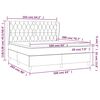 vidaXL Pat box spring cu saltea, roz, 160x200 cm, catifea
