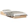 vidaXL Cadru de pat Maro 90 x 220 cm Lemn de pin masiv