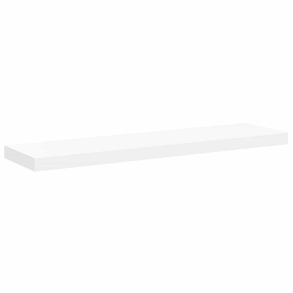 vidaXL Raft de perete suspendat, alb, 90x23,5x3,8 cm, MDF