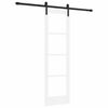 vidaXL Ușă glisantă ORKDAL Alb și negru 61 x 198,5 cm