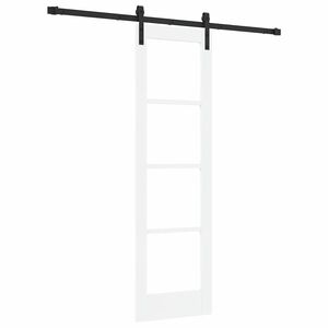 vidaXL Ușă glisantă ORKDAL Alb și negru 61 x 198,5 cm