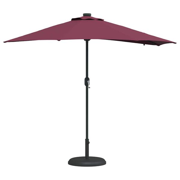 vidaXL Parasol de Grădină Roșu bordo 294 x 150 x 223 cm țesătură