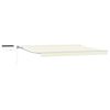 vidaXL Cort electric retractabil Crema și Alb 4,5 &times; 3,5 m