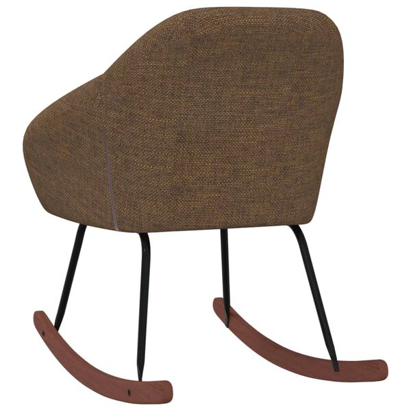vidaXL Scaun balansoar, maro, material textil