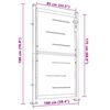 vidaXL Poartă de grădină 100x175 cm oțel inoxidabil